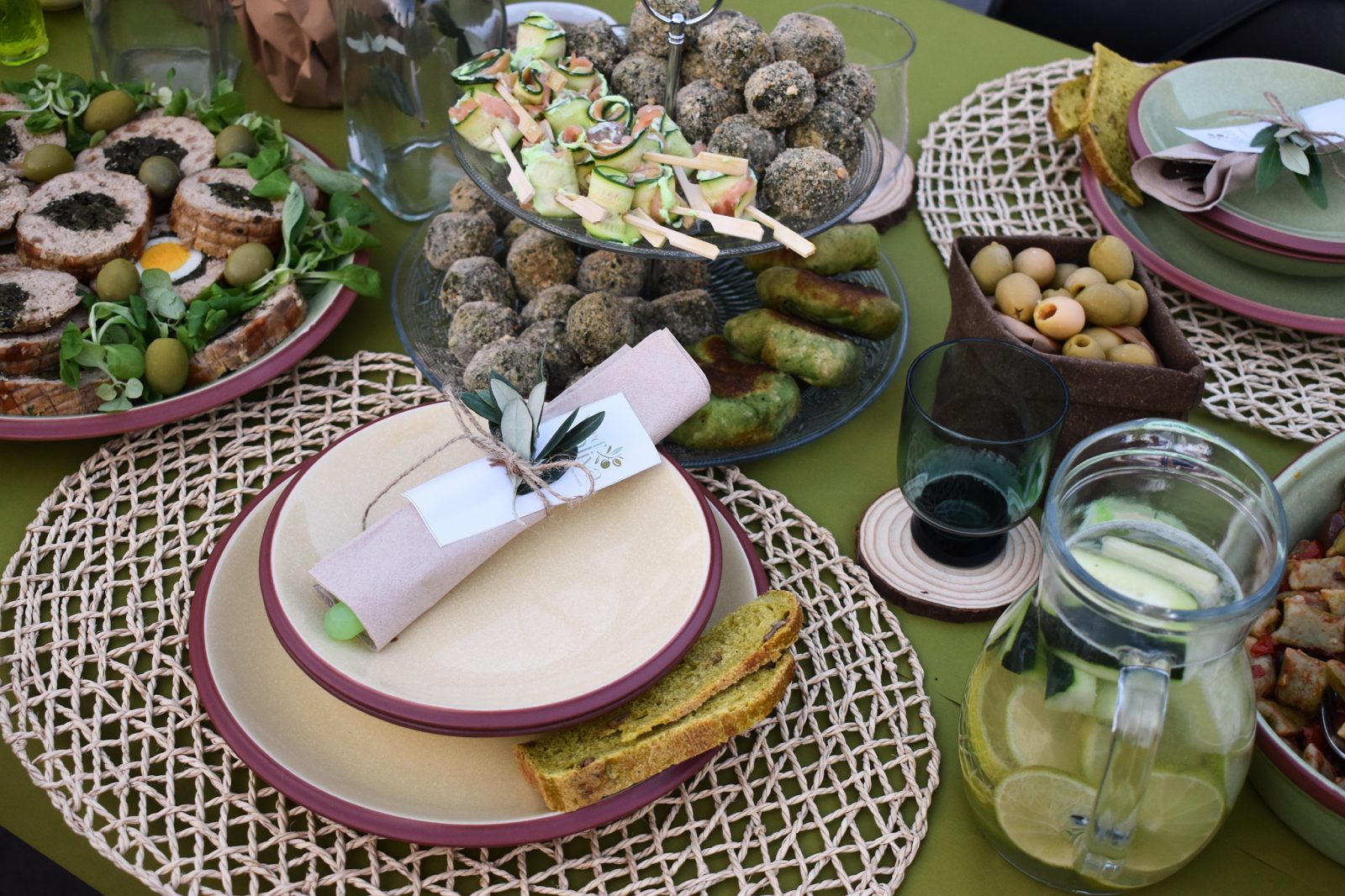 a cena con il colore