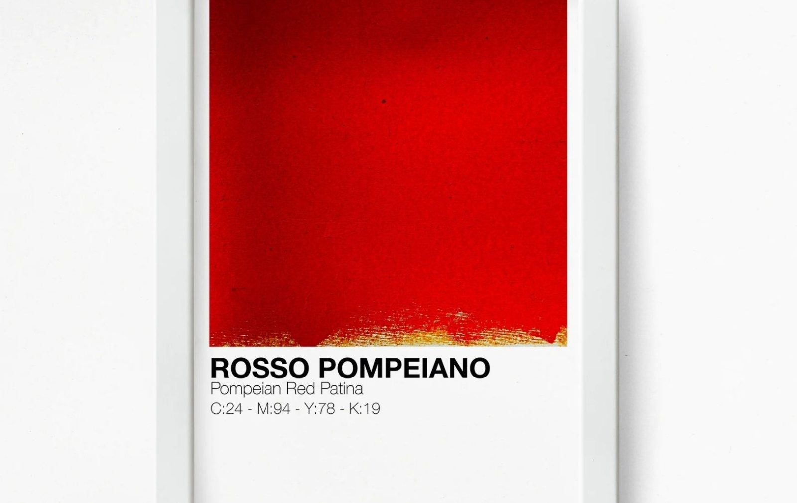 Rosso Pompeiano, storia, pigmento e l'uso nella ceramica moderna