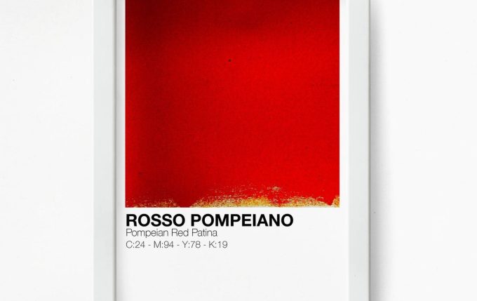 Rosso Pompeiano, storia, pigmento e l'uso nella ceramica moderna
