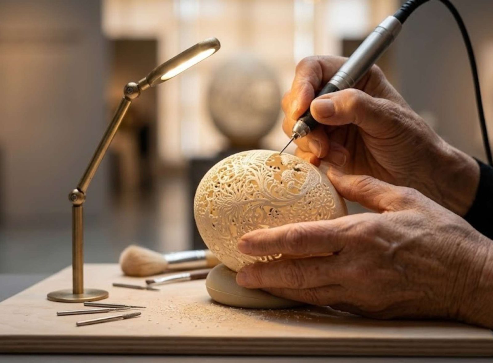L’arte dell’impossibile: le sculture di guscio d’uovo di Christel Assante